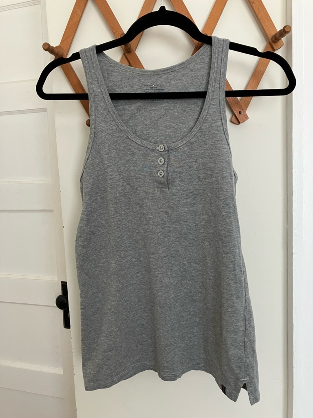 Tommy Hilfiger Gray Henley Tank